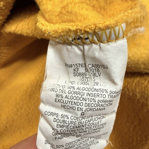 Champion Sweatshirt Men’s Large Bright  Yellow Pullover Hoodie Y2K Gym Classic - Picture 7 of 8